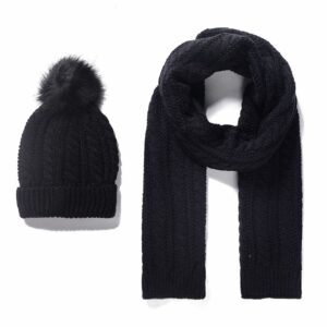 Gorro negro pompón